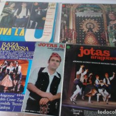 Discos de vinilo: LOTE,VINILOS,JOTAS DE ARAGON, LOTE DE 5 LPS, MIRAR FOTOS,