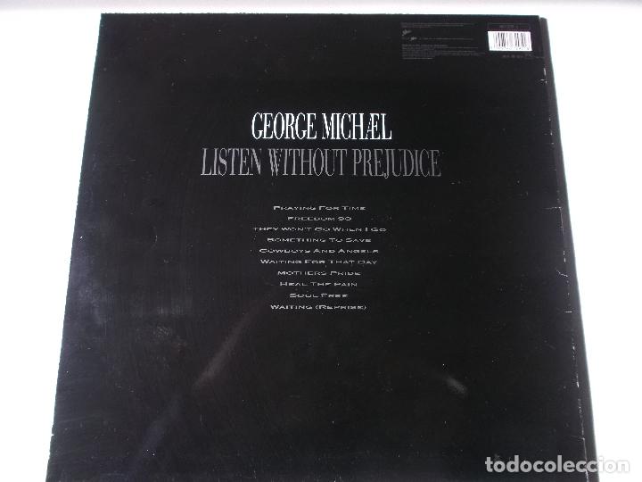 Discos de vinilo: GEORGE MICHAEL. LISTEN WITHOUT PREJUDICE. CON hoja INTERIOR CON LETRAS. - Foto 2
