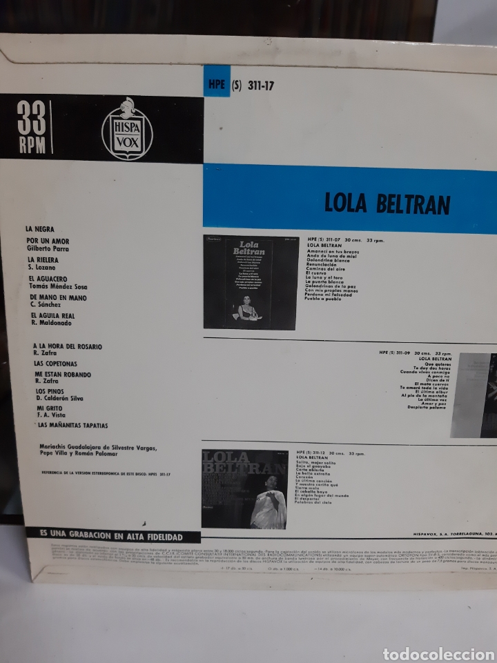 Discos de vinilo: Lola Bertr&aacute;n 1968 Lp - Foto 2