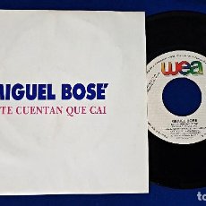 Discos de vinilo: MIGUEL BOSE - SI TE CUENTAN QUE CAI - SINGLE PROMOCIONAL EDITADO POR WARNER MUSIC. AÑO 1.991