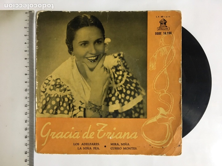 Discos de vinilo: GRACIA DE TRIANA. ACOMP. ORQUESTA. ODEON. - Foto 1