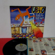 Discos de vinilo: UB 40 - RAT IN THE KITCHEN UB40 - LP - DEP 1986 SPAIN T-207 847 + LETRAS - EXCELENTE. Lote 191953348