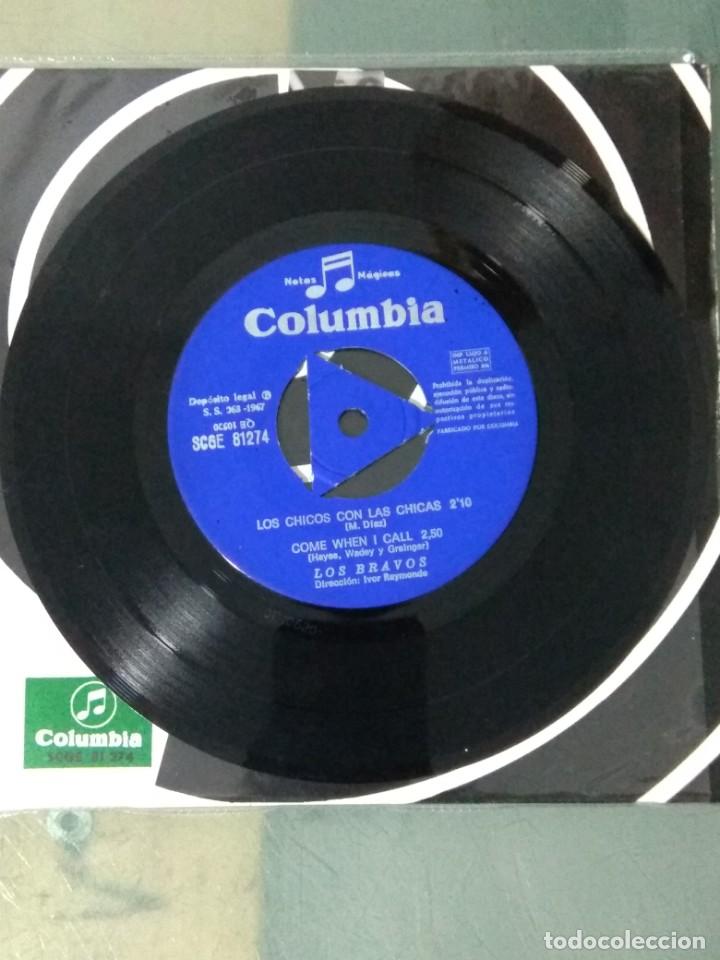Discos de vinilo: EPS VINILO - LOS BRAVOS - LOS CHICOS CON LAS CHICAS - Foto 3