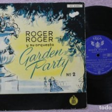 Discos de vinilo: ROGER ROGER Y SU ORQUESTA GARDEN PARTY N.2 LP VINYL 10 PULGADAS MADE IN SPAIN 1954. Lote 192009777