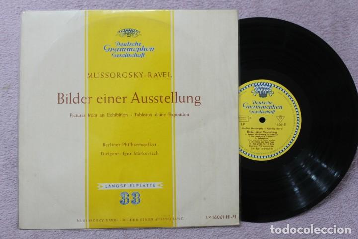 Discos de vinil: MUSSORGSKY-RAVEL BILDER EINER AUSSTELLUNG LP VINYL 10 PULGADAS MADE IN GERMANY