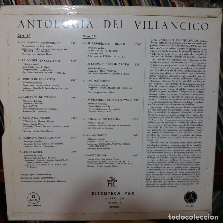 Discos de vinilo: ANTOLOG&Iacute;A DEL VILLANCICO - Foto 2