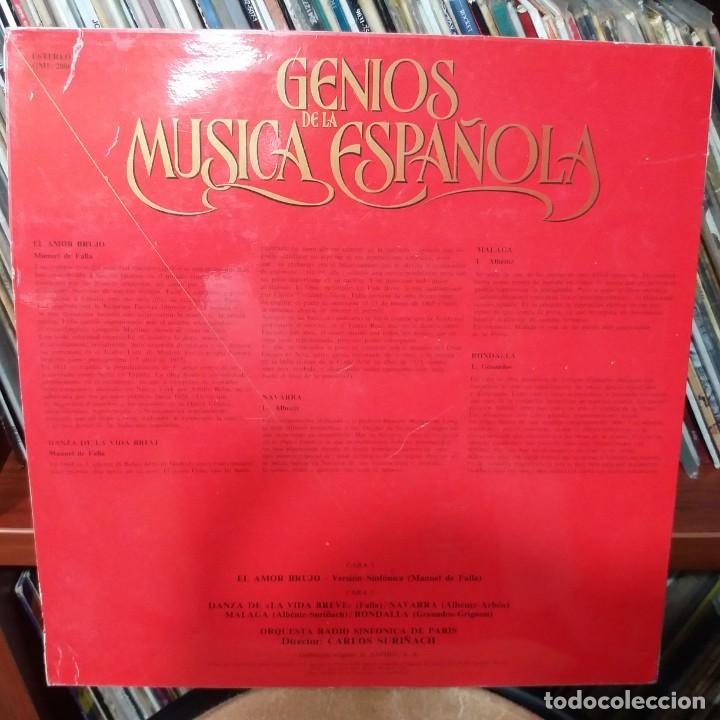 Discos de vinilo: GENIOS DE LA M&Uacute;SICA ESPA&Ntilde;OLA - FALLA - Foto 2