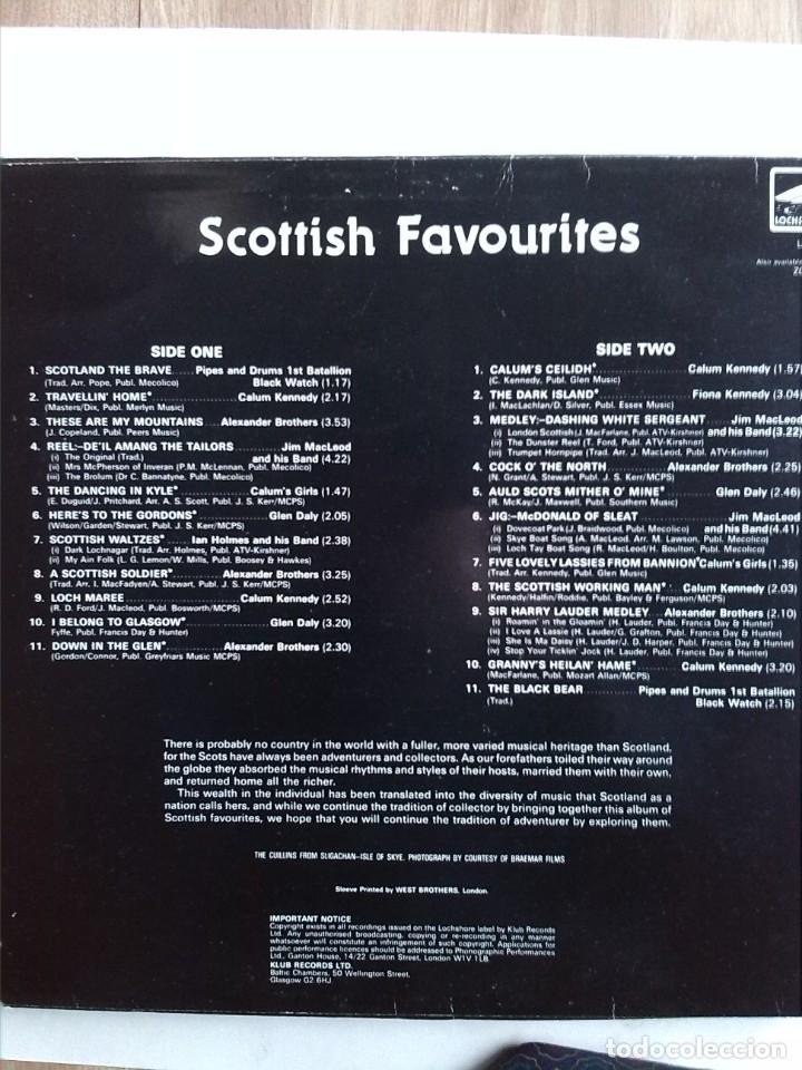 Discos de vinilo: SCOTTISH FAVOURITES - VARIOS - Foto 2