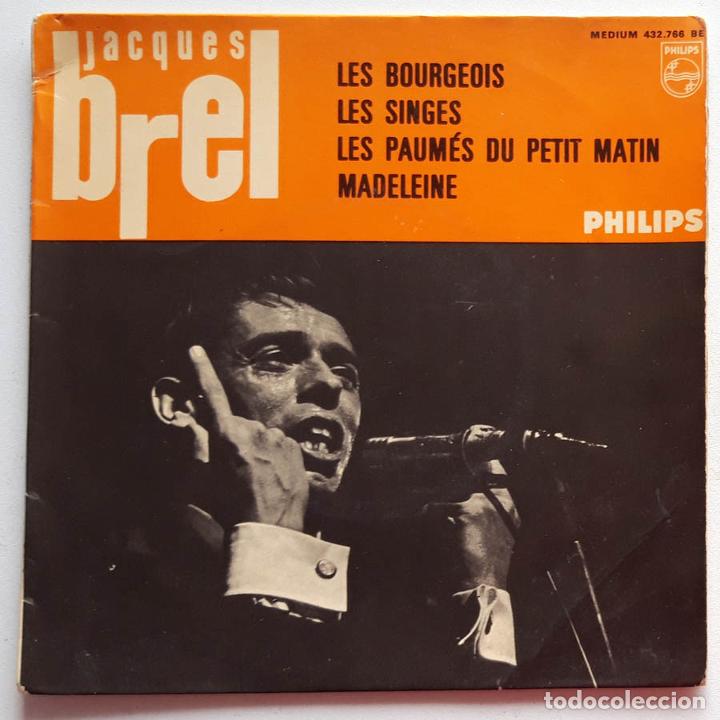 Discos de vinilo: Jacques Brel Les Bourgeois, Les singes - Foto 1