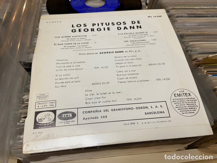 Discos de vinilo: Los pitusos de Georgie Dann Ep disco de vinilo - Foto 2