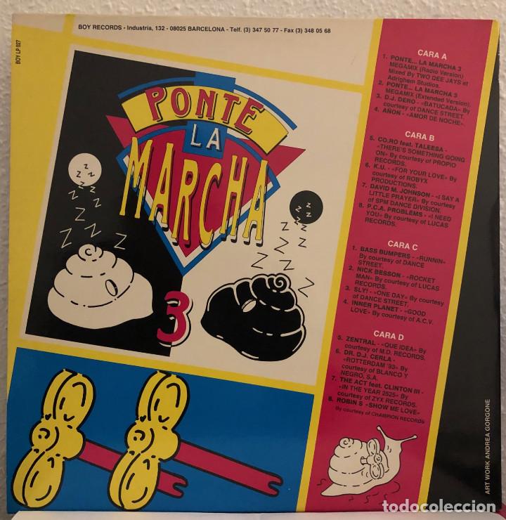 Discos de vinilo: LP PONTE LA MARCHA 3, Doble LP hits - Foto 2