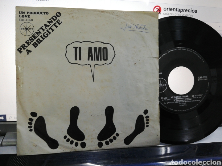Dischi in vinile: Brigitte ep te amo,yo tampoco + 3 M&eacute;xico 1969