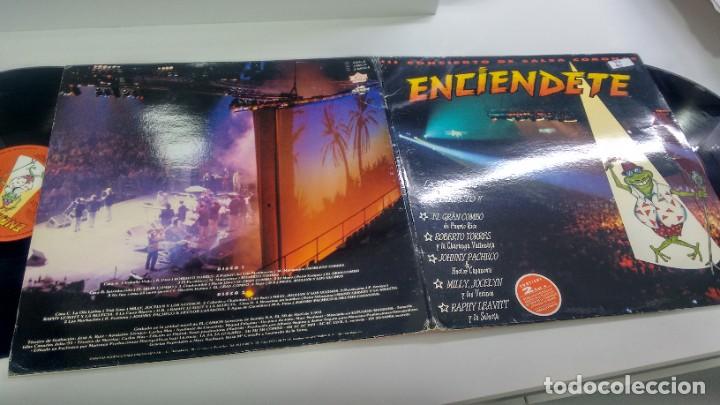Vinyl records: LP ( VINILO) -DOBLE EN DIRECTO- ENCIENDETE - CONCIERTO DE DSALSA CORONAS- A&Ntilde;OS 90+ HOJAS