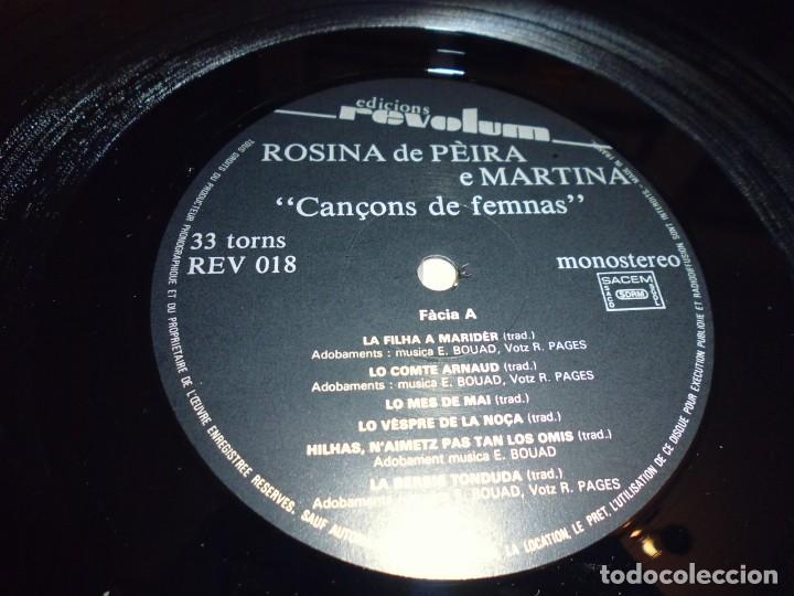 Discos de vinilo: ROSINA DE PEIRA E MARTINA.CANÇONS DE FEMNAS, CON DEDICATORIA Y AUTOGRAFO. - Foto 7 - 192290898