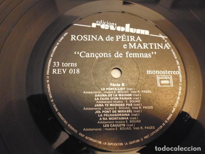 Discos de vinilo: ROSINA DE PEIRA E MARTINA.CANÇONS DE FEMNAS, CON DEDICATORIA Y AUTOGRAFO. - Foto 9 - 192290898