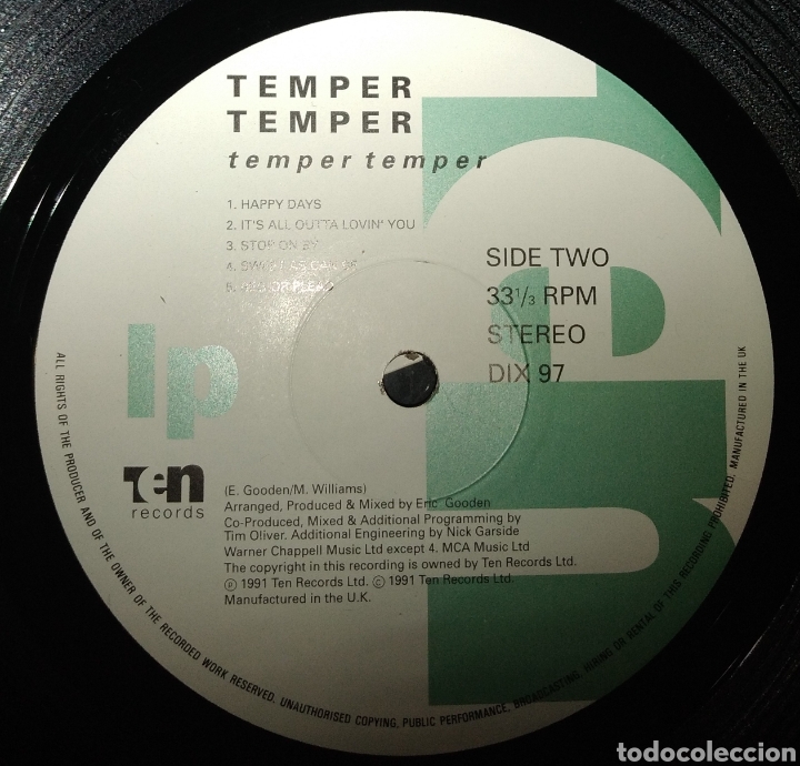 Discos de vinilo: Temper Temper - Temper Temper - Foto 2