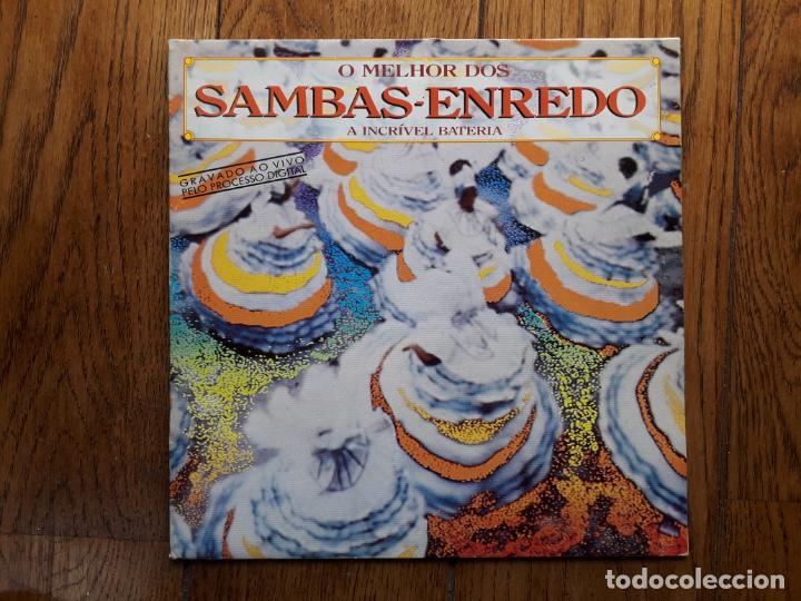 Disques de vinyle: O melhor dos sambas - enredo a incrivel bateria  -  varios