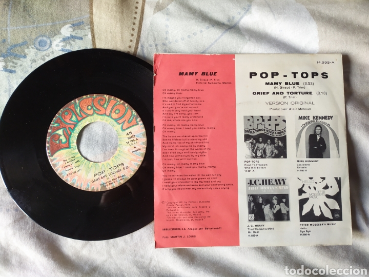 Discos de vinilo: Pop-Tops single mamy blue - Foto 2