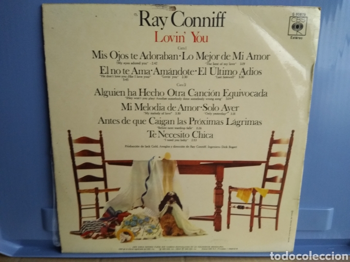 Discos de vinilo: LP RAY CONNIFF/LOVIN YOU - Foto 2