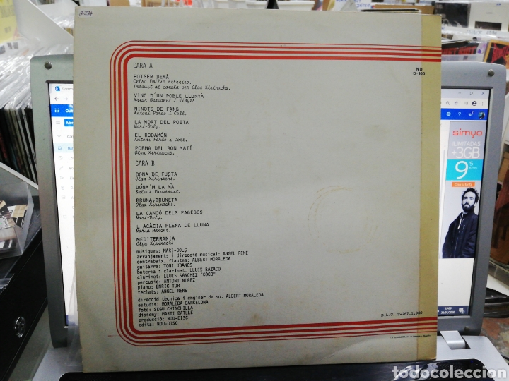 Discos de vinilo: Mari-dol&Ccedil; lp potser dema 1980 - Foto 2