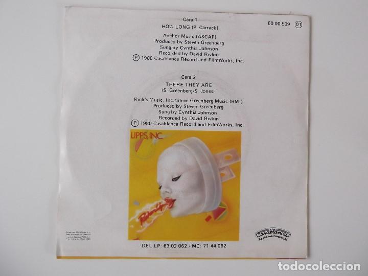 Discos de vinilo: LIPPS, INC. - HOW LONG / THERE THEY ARE - Foto 2