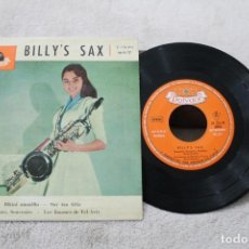 Discos de vinilo: BILLY'S SAX EP BIQUINI AMARILLO 1961. Lote 192494373