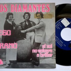 Discos de vinilo: LOS DIAMANTES - LLEGO EL VERANO / EL SOL NO VOLVERA - SINGLE BELGA 1973 - NEW MUSIC