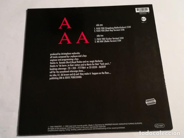 Discos de vinilo: Ottorongo - Fuck You - 1992 - Foto 2