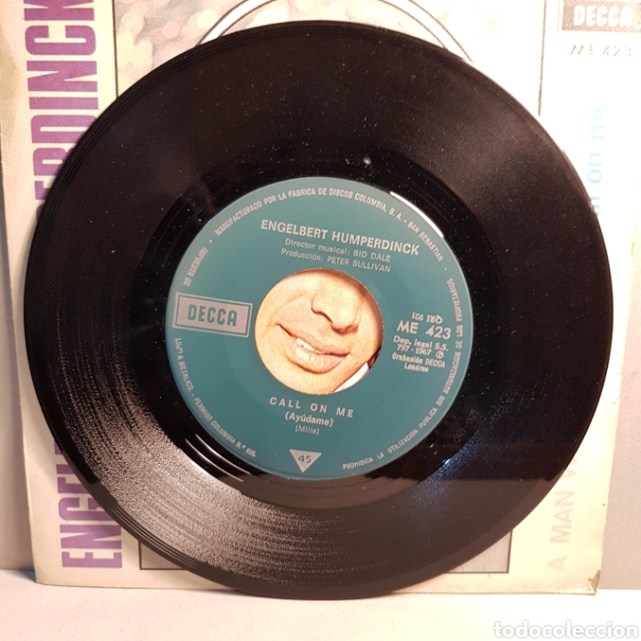 Discos de vinilo: ENGELBERT HUMPERDINCK A MAN WITHOUT LOVE - CALL ON ME - Foto 3