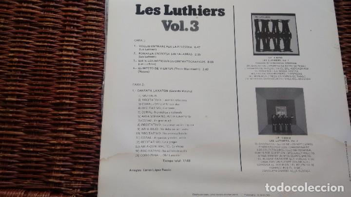 Discos de vinilo: LP ( VINILO) DE LES LUTHIERS A&Ntilde;OS  70 - Foto 2