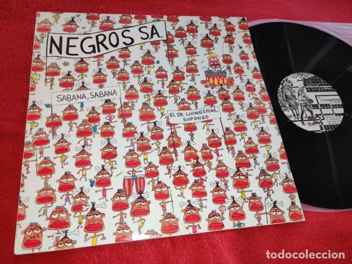 Discos de vinilo: NEGROS S.A. Sabana sabana/Dr.Livingstone supongo 12'' MX 1983 MOVIDA NIKIS ALASKA ANA CURRA FANGORIA