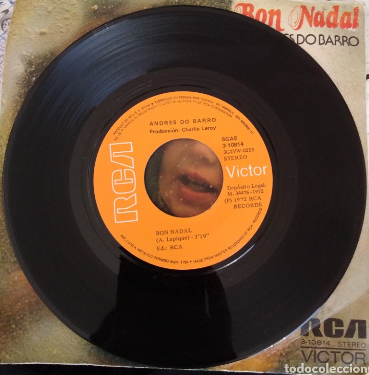 Discos de vinilo: Andr&eacute;s do Barro - Bon nadal - Foto 3