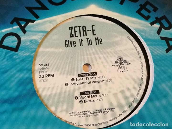 Discos de vinilo: Zeta-E - Give It To Me - 1993 - Foto 1