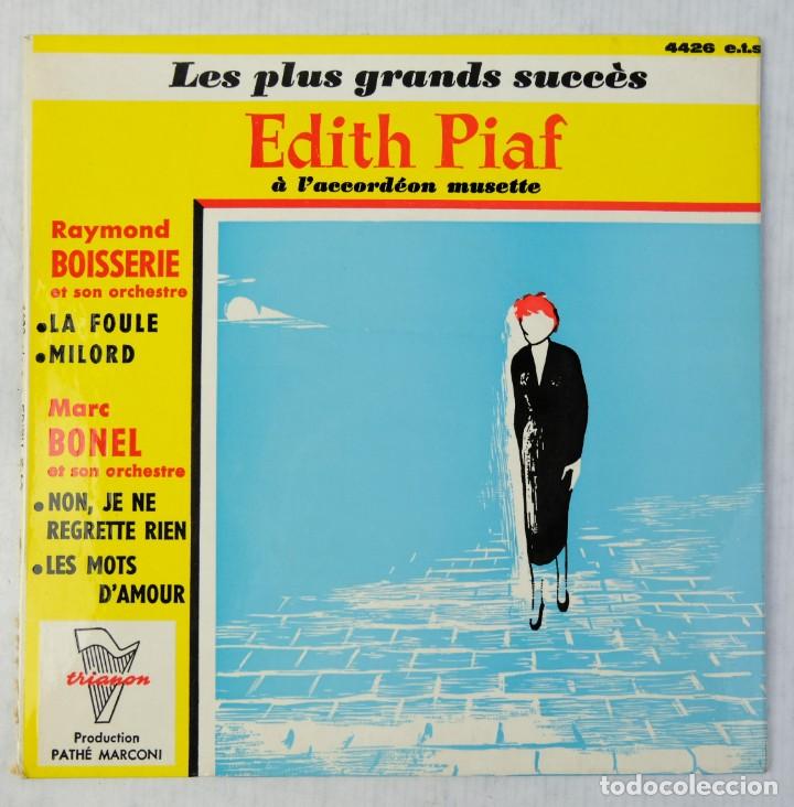 Discos de vinilo: Edith Piaf-Les plus grands succ&egrave;s-Disco Vinilo EP - Foto 1