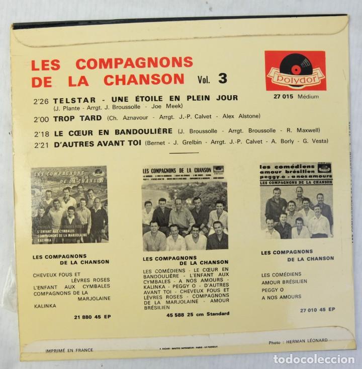Discos de vinilo: Les compagnons de la chanson-Telstar + 3-Disco vinilo EP - Foto 2