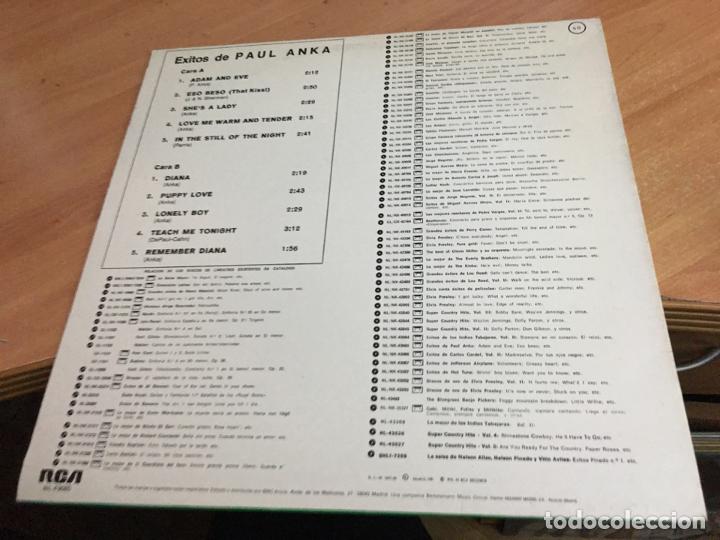 Discos de vinilo: PAUL ANKA (EXITOS) LP ESPA&Ntilde;A 1981 (B-10) - Foto 3