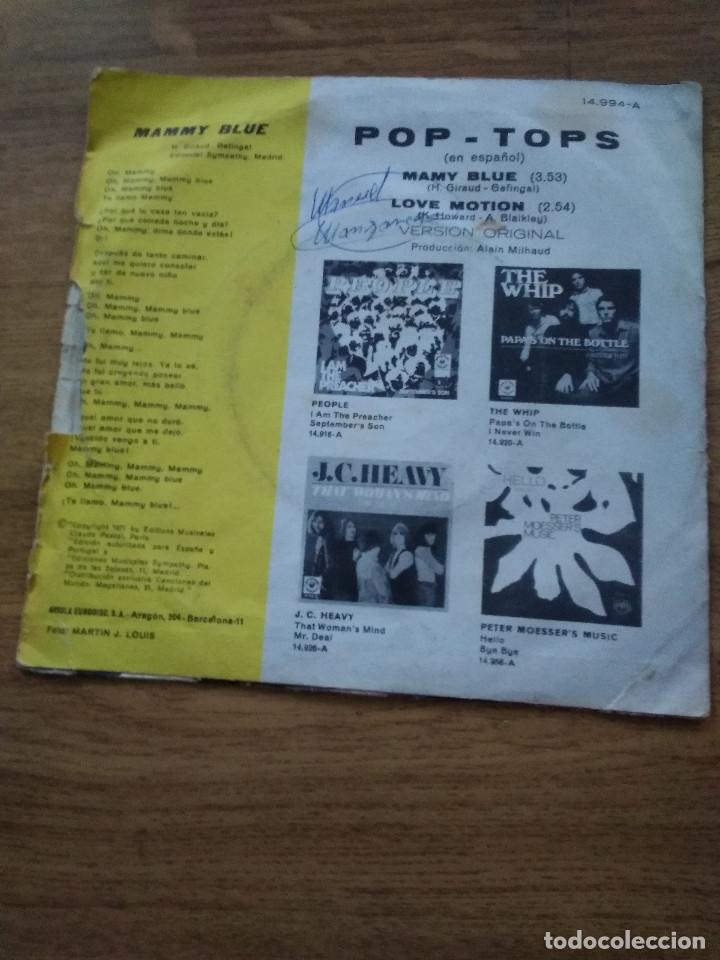 Discos de vinilo: POP TOPS / MAMY BLUE / LOVE MOTION - Foto 3