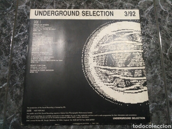 Discos de vinilo: Underground Selection 3/92 - Foto 2