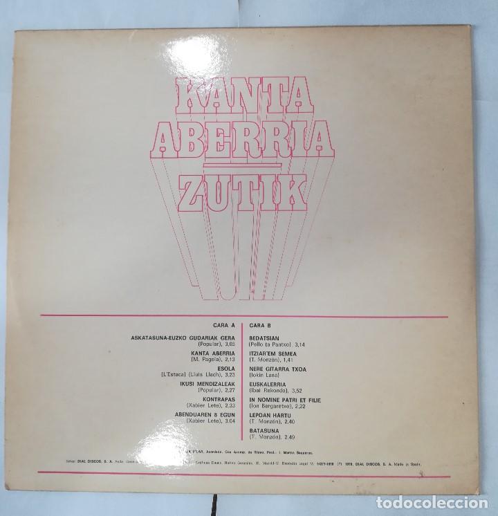 Discos de vinilo: KANTA ABERRIA / ZUTIK - Foto 2
