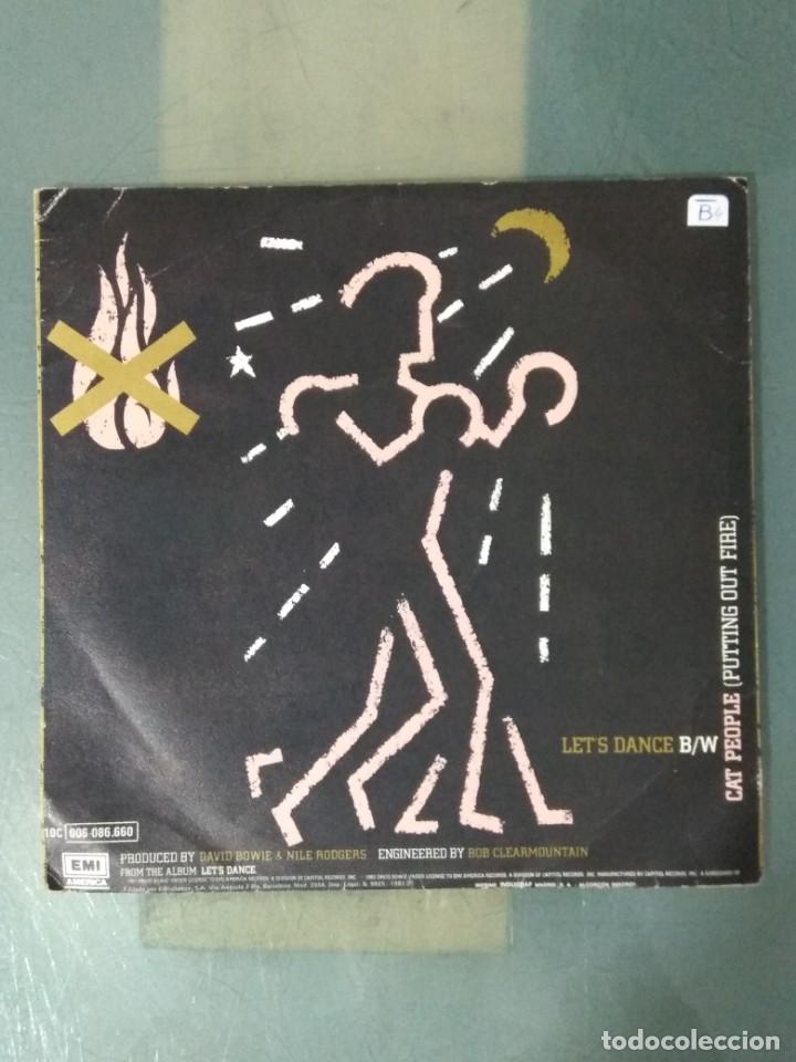 Discos de vinilo: DAVID BOWIE - BAILEMOS - SINGLE  VINILO 1983 EMI. - Foto 2