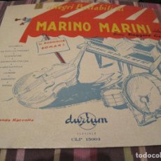 Discos de vinilo: LP 25 CTMS 10 PULGADAS MARINO MARINI ALLEGRI BALLABILIDI RUGGERO CORI DURIUM 15004 SPAIN