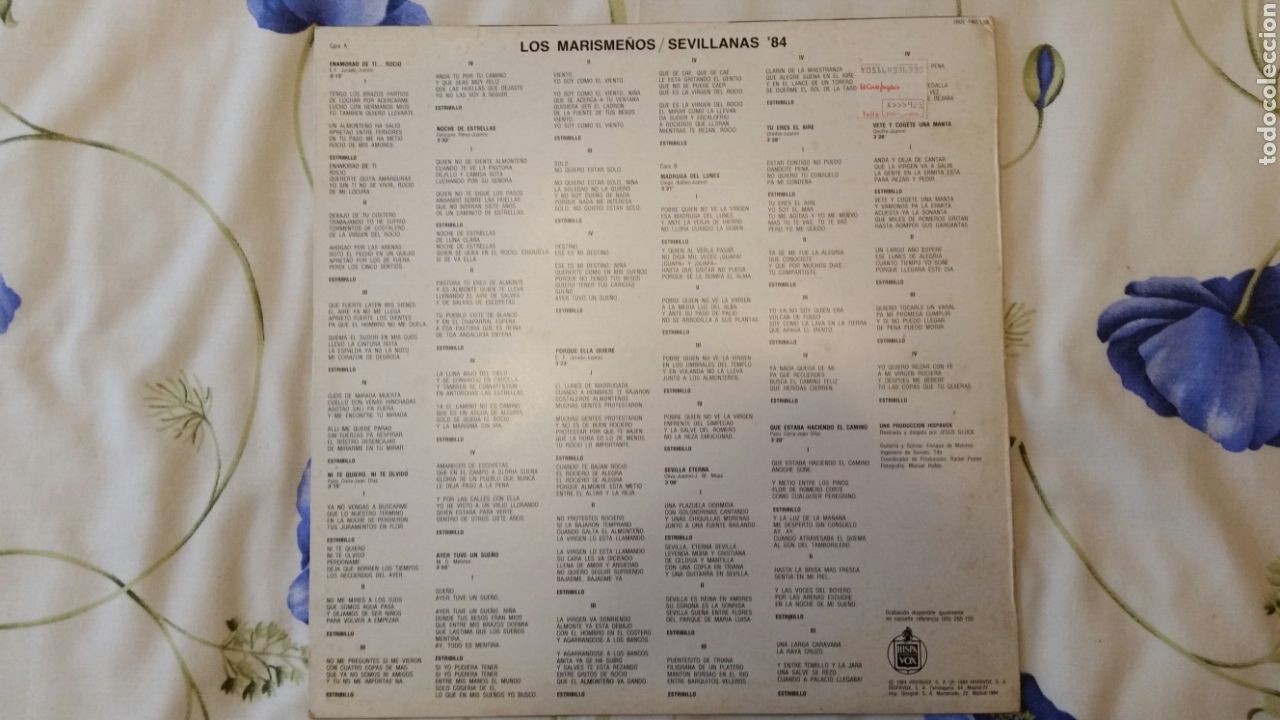 Discos de vinilo: Disco los marisme&ntilde;os /enamorado de ti... Roc&iacute;o - Foto 2