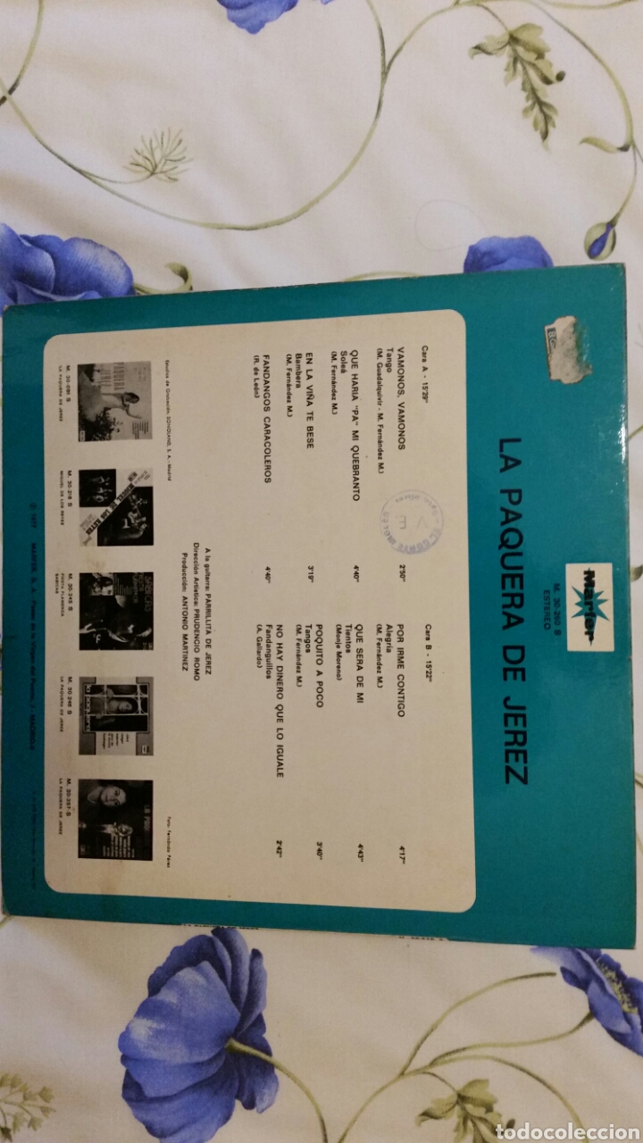 Discos de vinilo: Disco La Paquera de Jerez - Foto 2