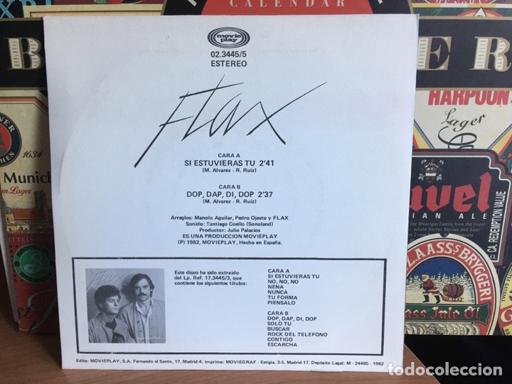 Discos de vinilo: Flax - Si Estuvieras T&uacute; (7&rdquo;, Single, Promo) - Foto 2