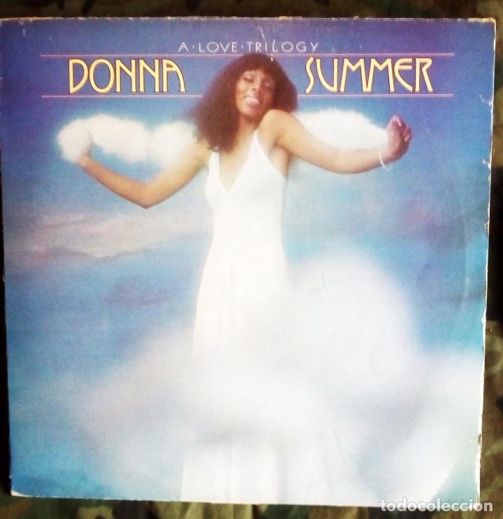 Discos de vinilo: Donna Summer - A Love Trilogy LP Partially Mixed 1976 Disco prod. GIORGIO MORODER - Foto 1
