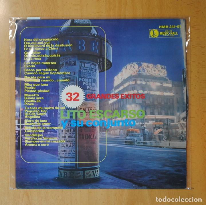 Discos de vinilo: LITO ESCARSO Y SU CONJUNTO - 32 GRANDES EXITOS - LP - Foto 1