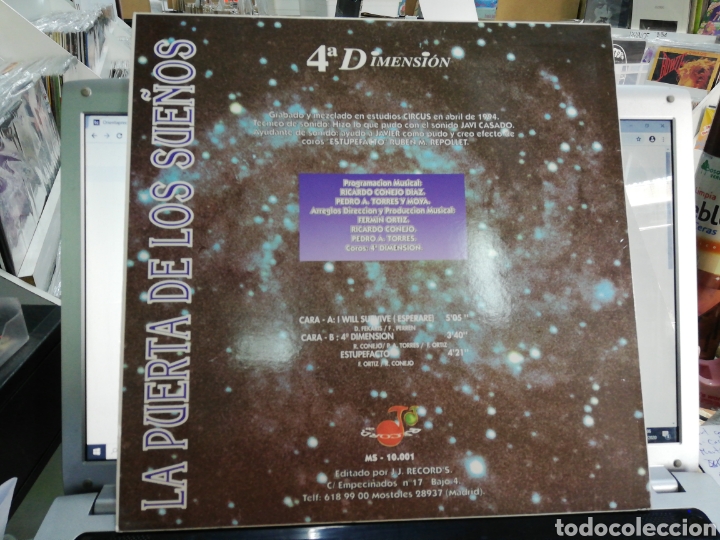 Discos de vinilo: 4&ordf; dimensi&oacute;n maxi esperar&eacute; 1994 - Foto 2