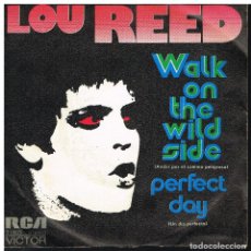 Discos de vinilo: LOU REED - WALK ON THE WILD SIDE / PERFECT DAY - SINGLE 1973. Lote 192984222
