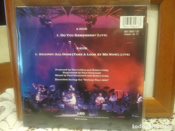 Discos de vinilo: PHIL COLLINS  DO YOU REMEMBER?(LIVE). SINGLE GERMANY 1990 PDELUXE - Foto 2