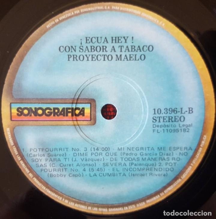 Discos de vinilo: PROYECTO MAELO *Con Sabor A Tabaco* VINILO 1995 Venezuela LP - Foto 4